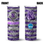 custom-northwestern-wildcats-patterned-waves-purple-skinny-tumbler-best-selling.webp