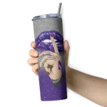 custom-northwestern-wildcats-sparkle-lips-purple-skinny-tumbler-best-selling.webp