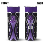 custom-northwestern-wildcats-superman-emblem-purple-black-skinny-tumbler-best-selling-1.webp