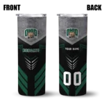 custom-ohio-bobcats-hexagon-honeycomb-green-black-skinny-tumbler-best-selling.webp
