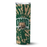 custom-ohio-bobcats-metallic-grid-green-skinny-tumbler-best-selling.webp