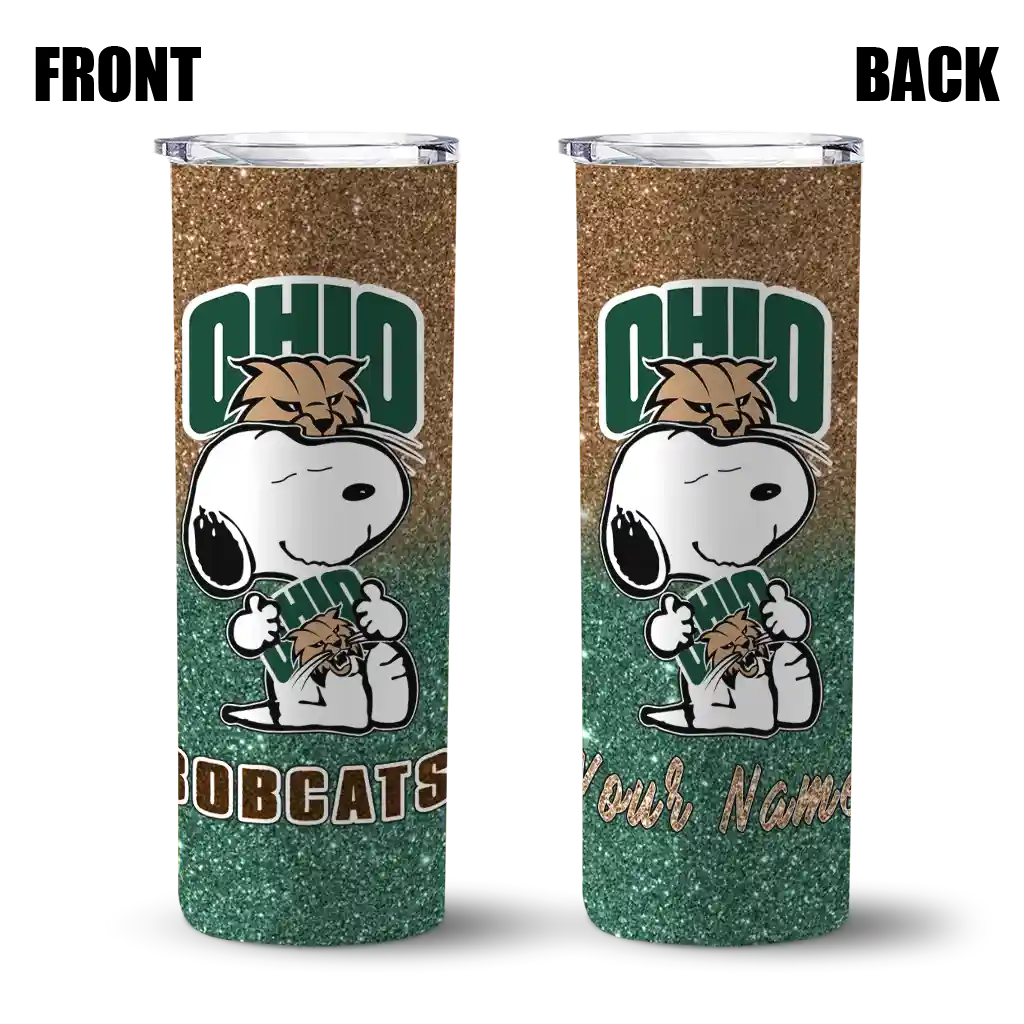 custom-ohio-bobcats-snoopy-attitude-green-skinny-tumbler-fashion-forward.webp