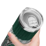 custom-ohio-bobcats-sparkle-drip-green-skinny-tumbler-best-selling.webp