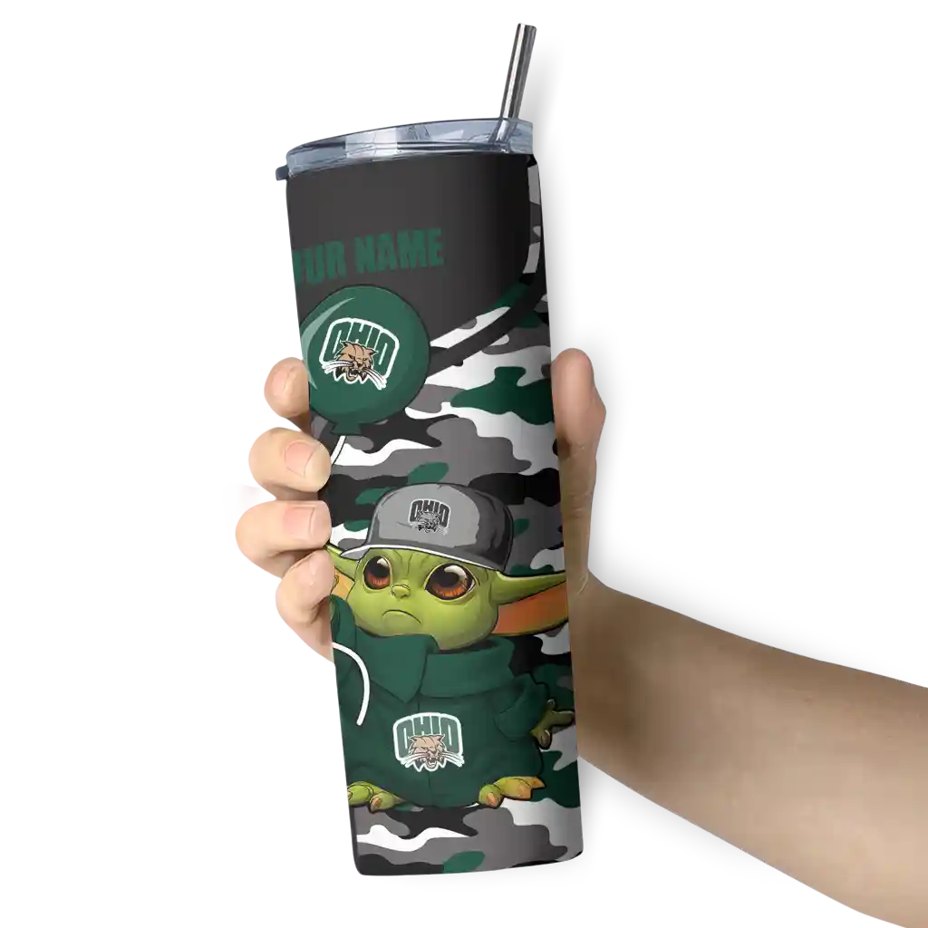 custom-ohio-bobcats-yoda-camo-green-black-skinny-tumbler-premium-grade.webp
