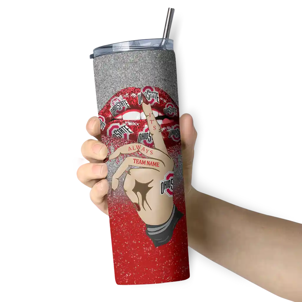 custom-ohio-state-buckeyes-sparkle-lips-scarlet-skinny-tumbler-premium-grade.webp