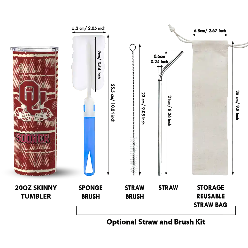 custom-oklahoma-sooners-chevron-patch-crimson-skinny-tumbler-new-arrival.webp