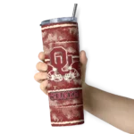 custom-oklahoma-sooners-chevron-patch-crimson-skinny-tumbler-best-selling.webp