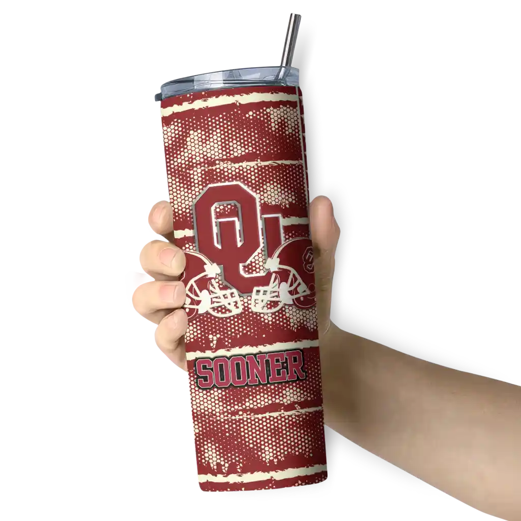 custom-oklahoma-sooners-chevron-patch-crimson-skinny-tumbler-premium-grade.webp