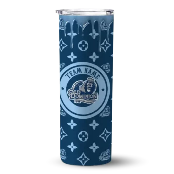 Custom Old Dominion Monarchs Camo Streak Blue Skinny Tumbler