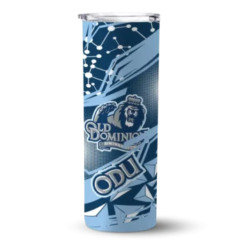 Custom Old Dominion Monarchs Helmet Clash Blue Skinny Tumbler