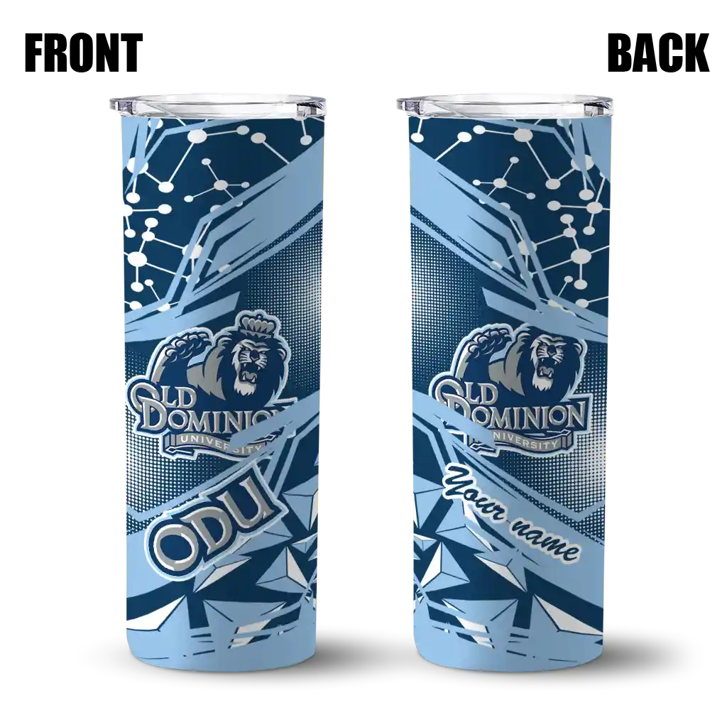 custom-old-dominion-monarchs-helmet-clash-blue-skinny-tumbler-fashion-forward.webp