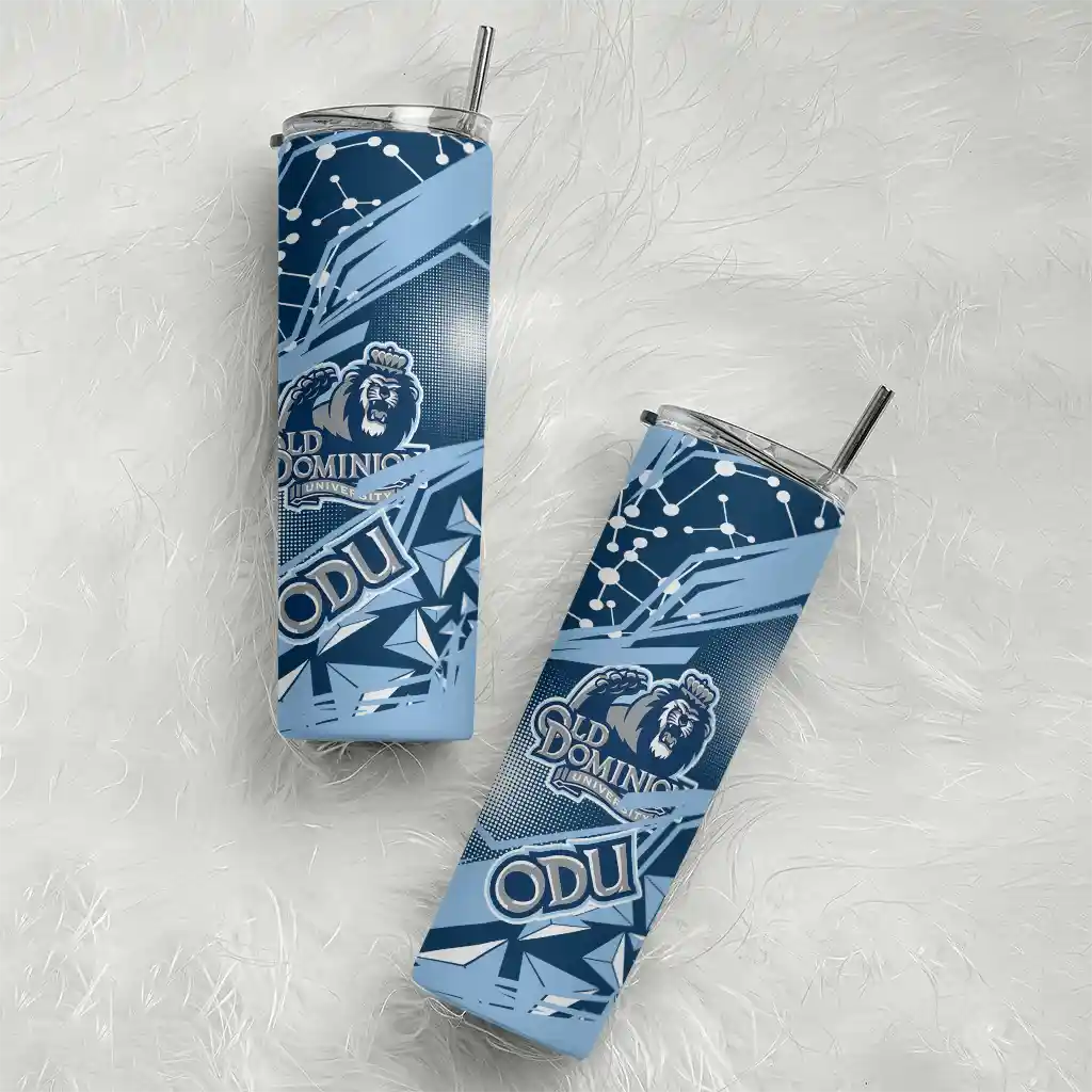 custom-old-dominion-monarchs-helmet-clash-blue-skinny-tumbler-top-rated.webp
