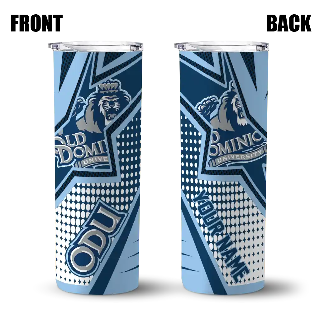 custom-old-dominion-monarchs-web-stripes-blue-white-skinny-tumbler-fashion-forward.webp