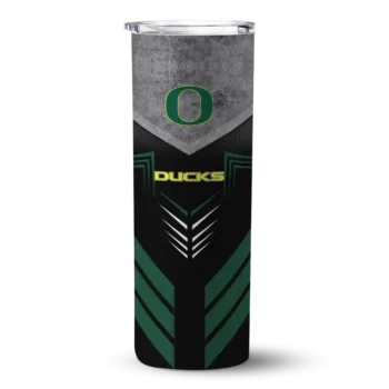 Custom Oregon Ducks Hexagon Honeycomb Green Black Skinny Tumbler
