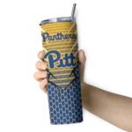 custom-pittsburgh-panthers-chevron-stripes-royal-blue-skinny-tumbler-best-selling.webp
