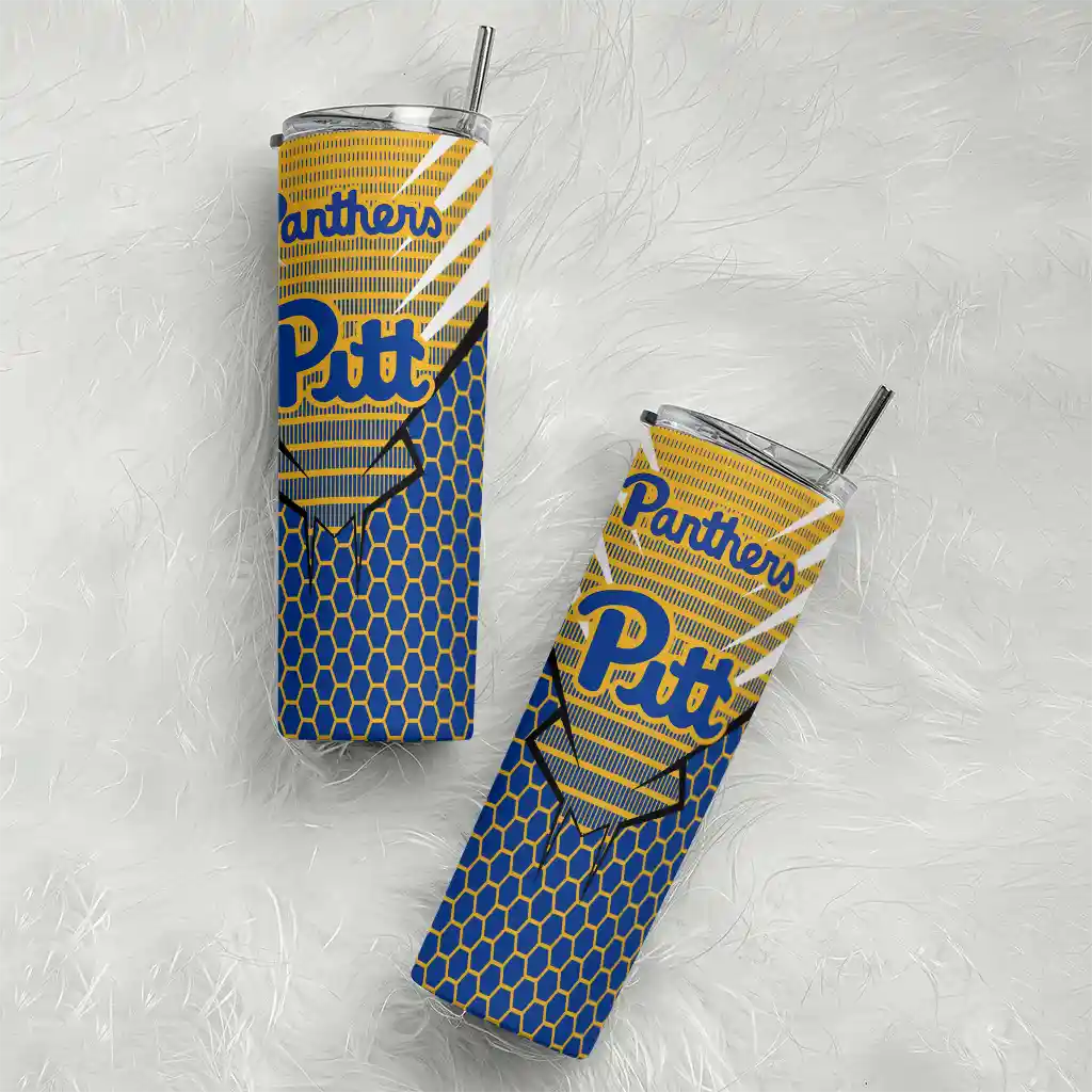 custom-pittsburgh-panthers-chevron-stripes-royal-blue-skinny-tumbler-top-rated-1.webp