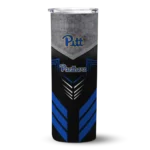 custom-pittsburgh-panthers-hexagon-honeycomb-royal-blue-black-skinny-tumbler-best-selling.webp