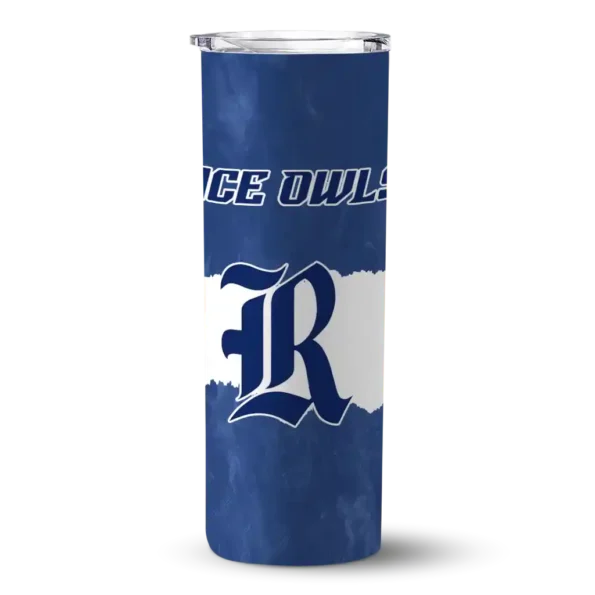 custom rice owls torn band navy blue white skinny tumbler best selling