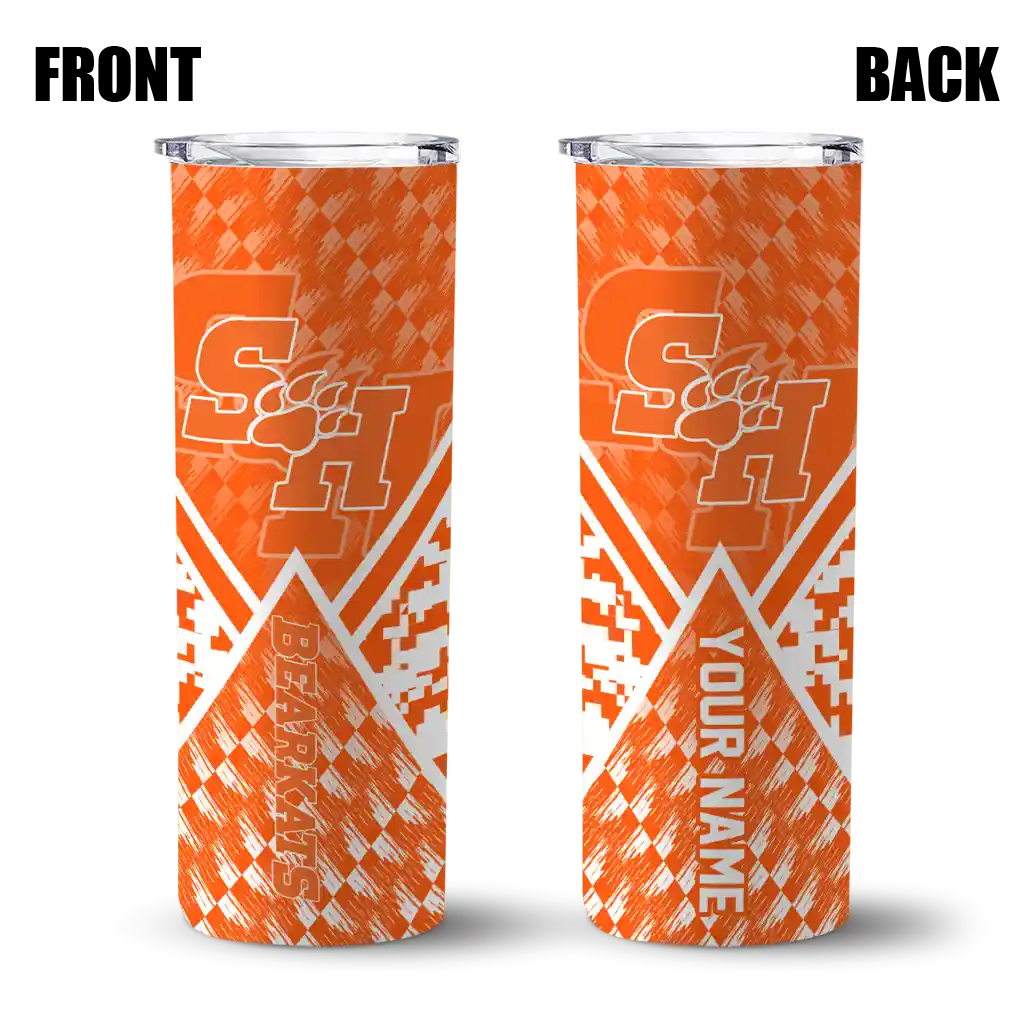 custom-sam-houston-bearkats-monogram-burst-orange-white-skinny-tumbler-fashion-forward.webp