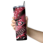 custom-san-diego-state-aztecs-helmet-clash-red-skinny-tumbler-best-selling.webp