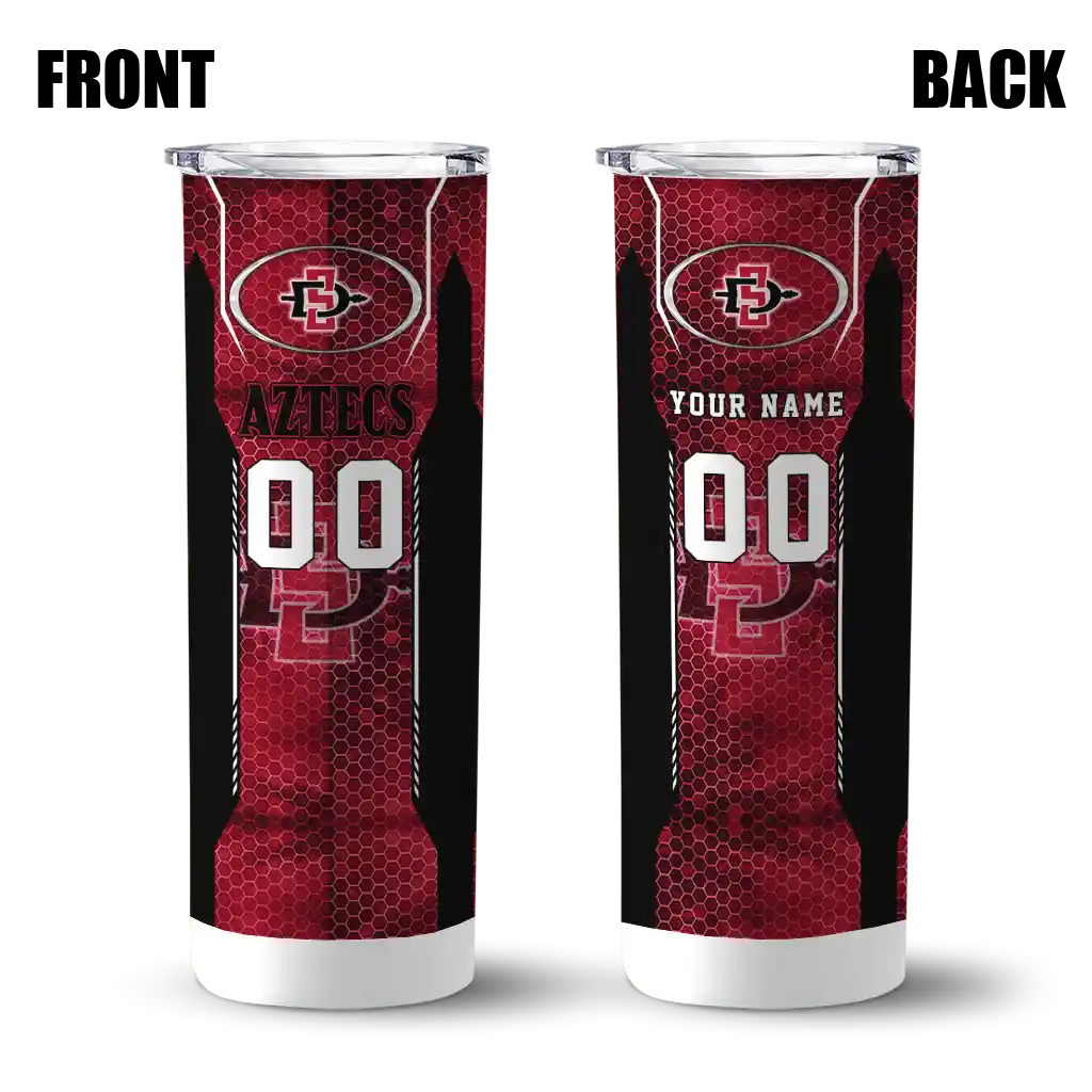 custom-san-diego-state-aztecs-stacked-diamond-red-skinny-tumbler-fashion-forward.webp