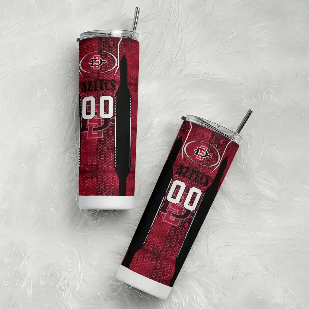 custom-san-diego-state-aztecs-stacked-diamond-red-skinny-tumbler-top-rated.webp