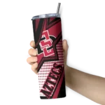 custom-san-diego-state-aztecs-web-stripes-red-white-skinny-tumbler-best-selling.webp