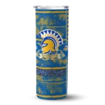 custom-san-jose-state-spartans-chevron-patch-blue-skinny-tumbler-best-selling.webp