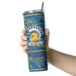 custom-san-jose-state-spartans-chevron-patch-blue-skinny-tumbler-best-selling.webp