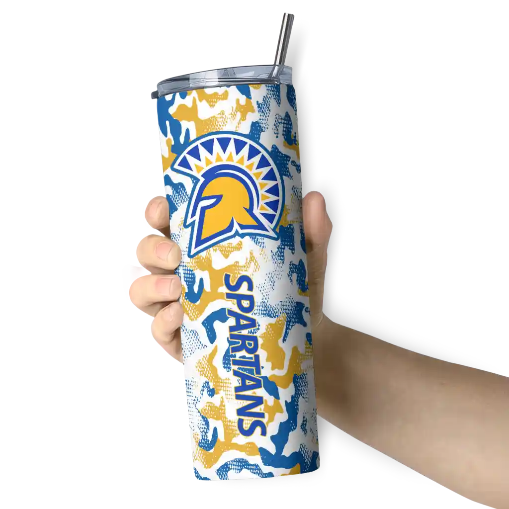 custom-san-jose-state-spartans-claw-marks-blue-white-skinny-tumbler-premium-grade.webp