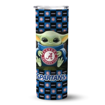 San Jose State Spartans Tumber - Custom Yoda Cozy Skinny Blue Black