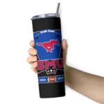 custom-smu-mustangs-helmet-belt-blue-black-skinny-tumbler-best-selling.webp