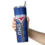 custom-smu-mustangs-sparkle-drip-blue-skinny-tumbler-best-selling.webp