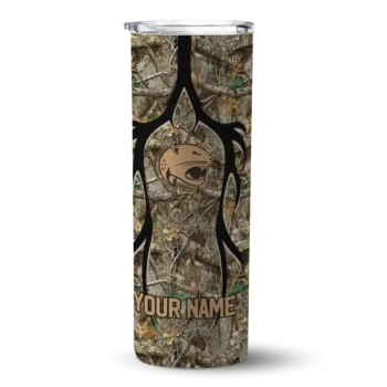 Custom South Alabama Jaguars Antler Flow Camo Skinny Tumbler