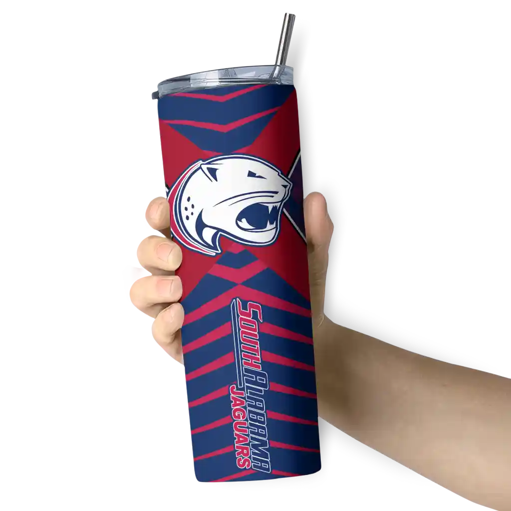 custom-south-alabama-jaguars-camo-texture-blue-skinny-tumbler-premium-grade.webp