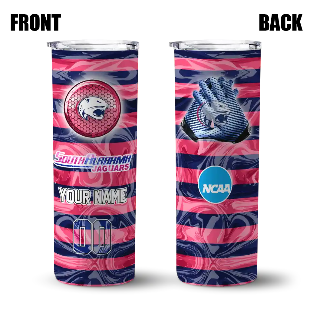 custom-south-alabama-jaguars-patterned-waves-blue-skinny-tumbler-fashion-forward.webp