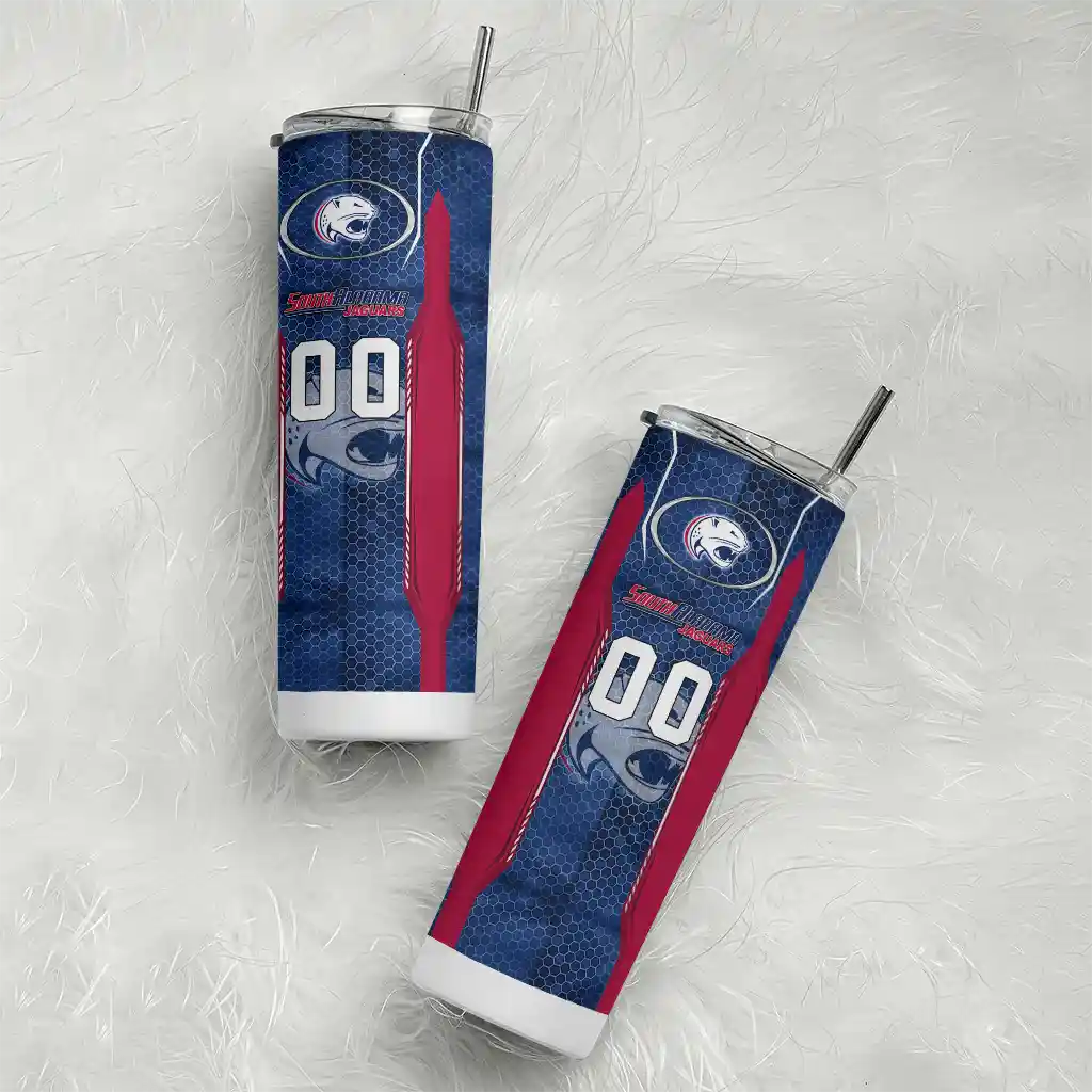 custom-south-alabama-jaguars-stacked-diamond-blue-skinny-tumbler-top-rated.webp