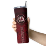 custom-south-carolina-gamecocks-spiral-burst-print-garnet-skinny-tumbler-best-selling.webp