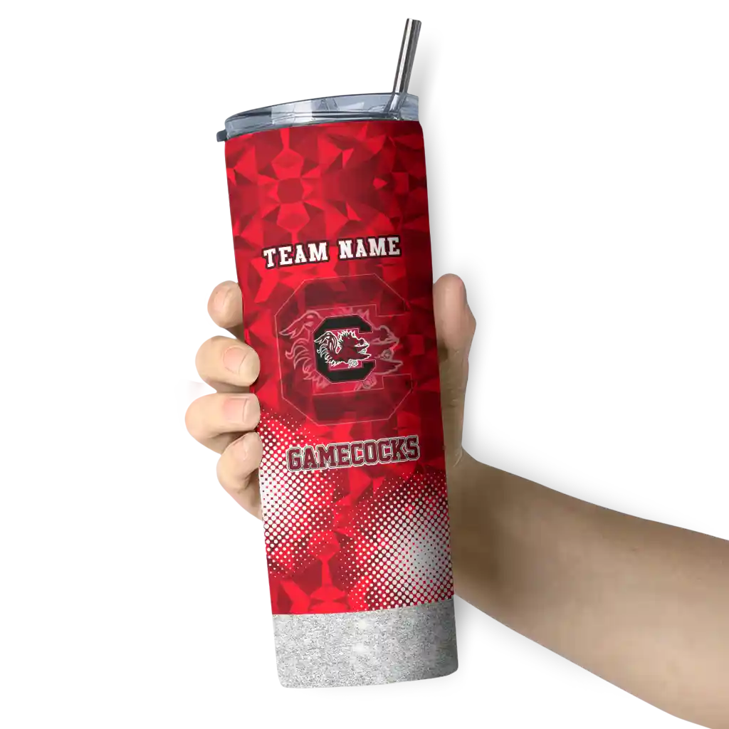 custom-south-carolina-gamecocks-starburst-tiles-garnet-skinny-tumbler-premium-grade.webp