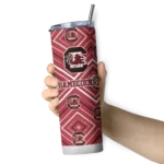 custom-south-carolina-gamecocks-zipper-leopard-garnet-skinny-tumbler-best-selling.webp