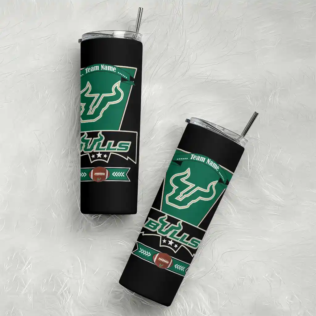 custom-south-florida-bulls-helmet-belt-green-black-skinny-tumbler-top-rated.webp