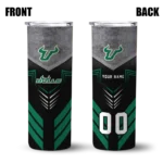 custom-south-florida-bulls-hexagon-honeycomb-green-black-skinny-tumbler-best-selling.webp