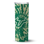 custom-south-florida-bulls-metallic-grid-green-skinny-tumbler-best-selling.webp