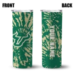 custom-south-florida-bulls-metallic-grid-green-skinny-tumbler-best-selling.webp