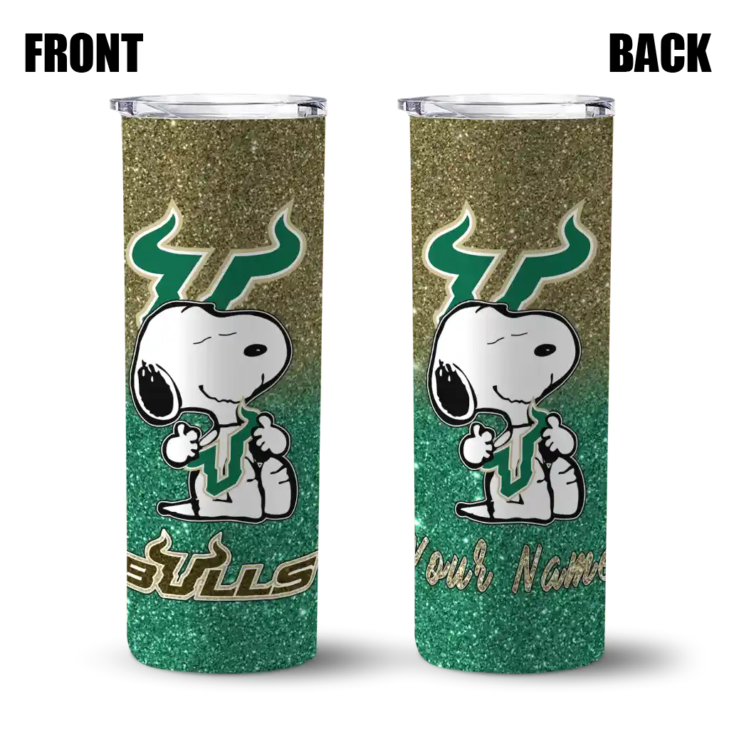 custom-south-florida-bulls-snoopy-attitude-green-skinny-tumbler-fashion-forward.webp