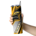 custom-southern-miss-golden-eagles-web-stripes-black-white-skinny-tumbler-best-selling.webp