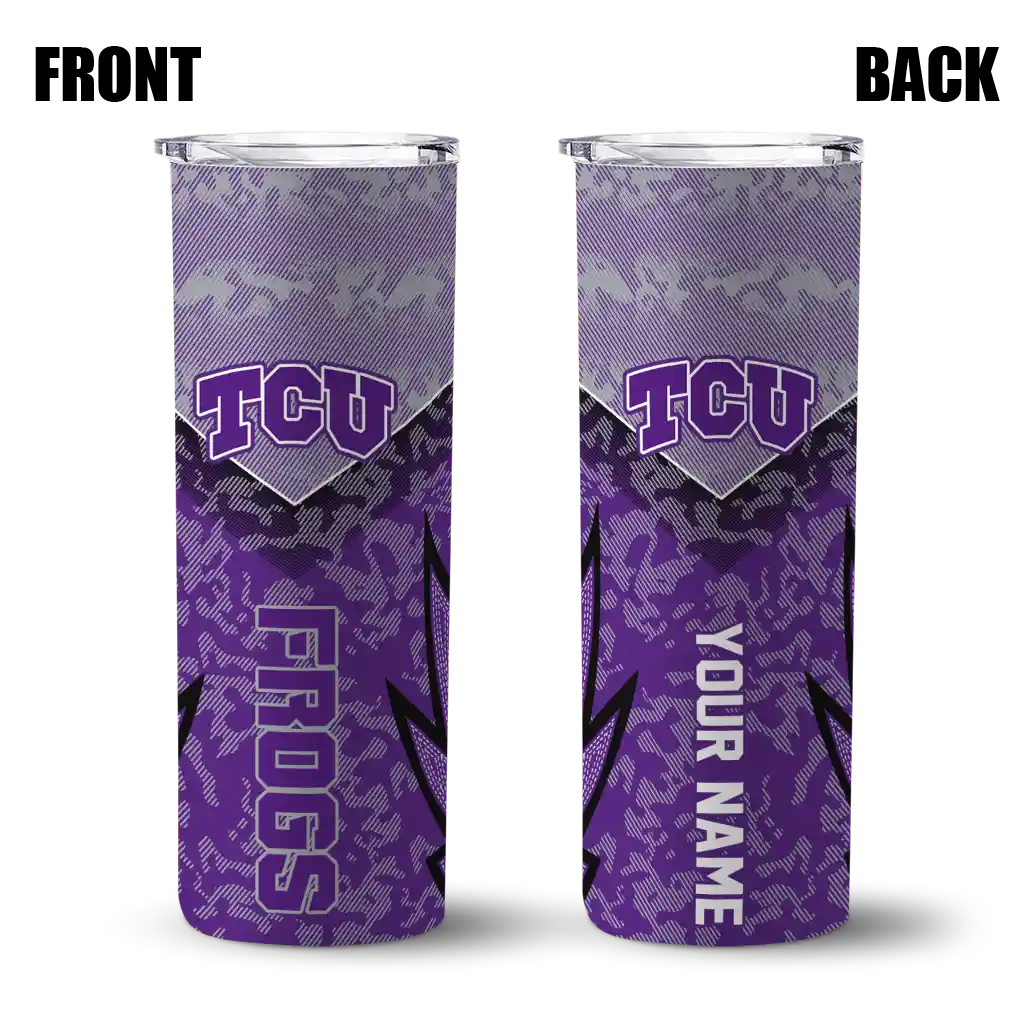 custom-tcu-horned-frogs-spiral-burst-print-purple-skinny-tumbler-fashion-forward.webp
