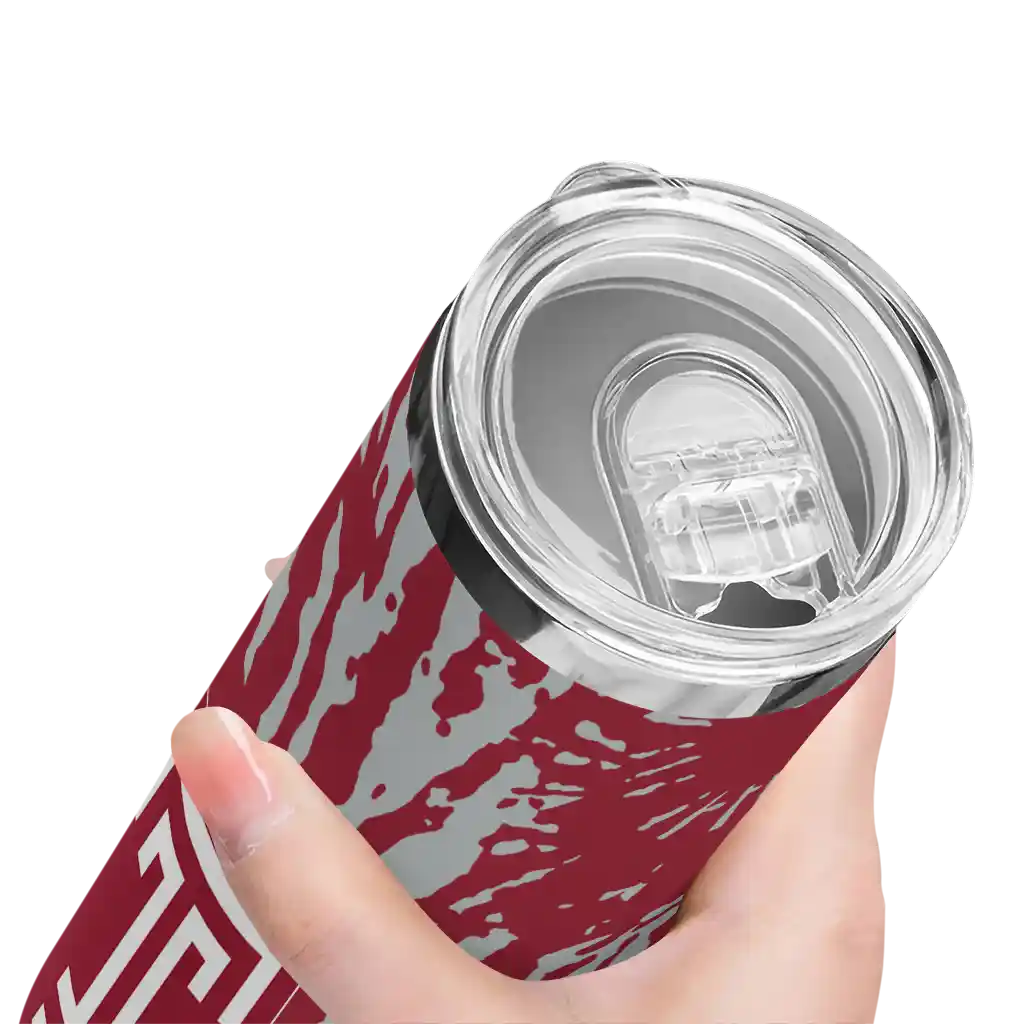 custom-temple-owls-metallic-grid-red-skinny-tumbler-high-quality.webp