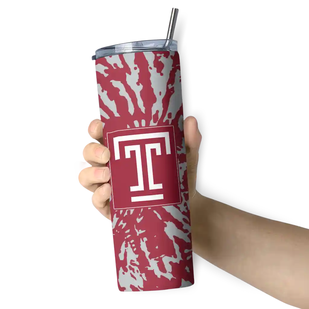 custom-temple-owls-metallic-grid-red-skinny-tumbler-premium-grade.webp