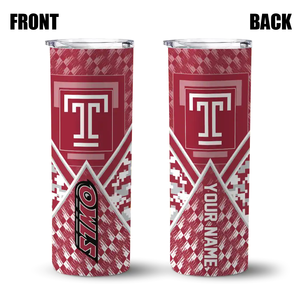 custom-temple-owls-monogram-burst-red-white-skinny-tumbler-fashion-forward.webp